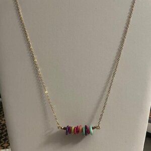Irregular Stone Chips Necklace